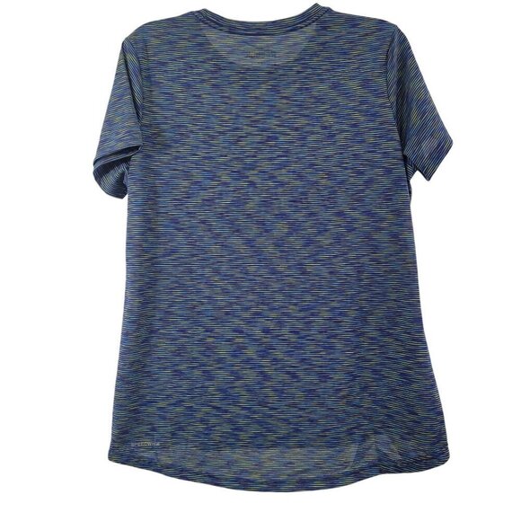 Reebok Women’s Speedwick Performance Blue Space Dye Workout Top – Size Large - Picture 2 of 14